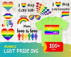 100 LGBT PRIDE SVG BUNDLE - SVG, PNG, DXF, EPS, PDF Files For Print And Cricut