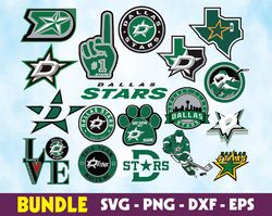 Dallas Stars logo, bundle logo, svg, png, eps, dxf, Hockey Teams Svg