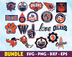 Edmonton Oilers logo, bundle logo, svg, png, eps, dxf, Hockey Teams Svg