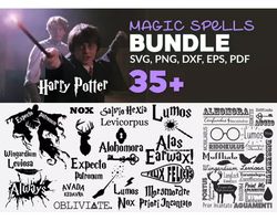 35 MAGIC SPELLS SVG BUNDLE - SVG, PNG, DXF, EPS, PDF Files For Print And Cricut
