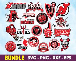 New Jersey Devils logo, bundle logo, svg, png, eps, dxf, Hockey Teams Svg