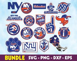New York Islanders logo, bundle logo, svg, png, eps, dxf, Hockey Teams Svg