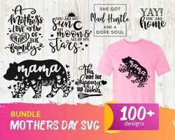 100 MOTHERS DAY SVG BUNDLE - SVG, PNG, DXF, EPS, PDF Files For Print And Cricut