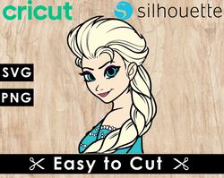 Frozen Svg Files, Frozen Png Files, Vector Png Images, SVG Cut File for Cricut, Clipart Bundle