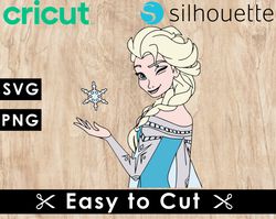 Frozen Svg Files, Frozen Png Files, Vector Png Images, SVG Cut File for Cricut, Clipart Bundle