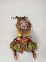 Elf doll, witch decor, goblincore, made to order