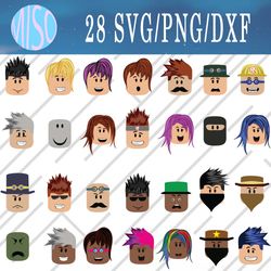 Roblox svg, Roblox face svg, Png, Dxf, Cutting File, Svg Files for Cricut, Silhouette