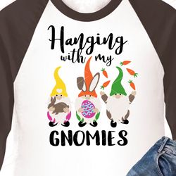 Easter gnomes svg Hanging with my Gnomies Party decorations Bunny ears