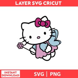 Taking Hello Kitty, Cute Cat Svg, Kitty Svg, Kawaii Kitty Clipart, Kawaii Kitty Svg, Png Digital File.