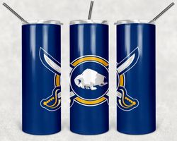 Buffalo Sabres Tumbler Wrap Design - JPEG & PNG - Sublimation Printing Design - NHL - Hockey - 20oz Tumbler Design