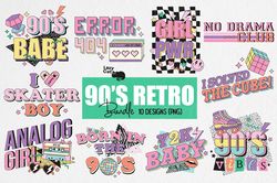 retro 80's-90's sublimation bundle, 90's mixtape bundle