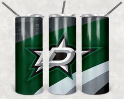Dallas Stars Tumbler Wrap Design - JPEG & PNG - Sublimation Printing Design - NHL - Hockey - 20oz Tumbler Design