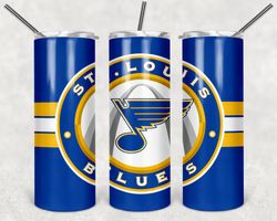 St. Louis Blues Tumbler Wrap Design - JPEG & PNG - Sublimation Printing Design - NHL - Hockey - 20oz Tumbler Design