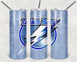 Tampa Bay Lightning Tumbler Wrap Design - JPEG & PNG - Sublimation Printing Design - NHL - Hockey - 20oz Tumbler Design