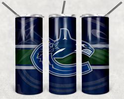 Vancouver Canucks Tumbler Wrap Design - JPEG & PNG - Sublimation Printing Design - NHL - Hockey - 20oz Tumbler Design