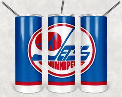 Winnipeg Jets Tumbler Wrap Design - JPEG & PNG - Sublimation Printing Design - NHL - Hockey - 20oz Tumbler Design