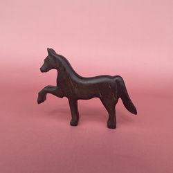 wooden horse toy - wooden animal figurines - farm animals - natural toys - gift for kids