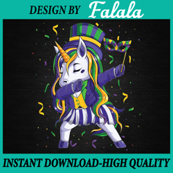 Funny Mardi Gras Unicorn Dabbing Funny Mardi Gras Girls Png, ,Mardi Gras Png, Digital download