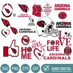 Arizona Cardinals Svg, Clipart Bundle, Cutting File,NFL Teams svg, NFL Svg, Png, Dxf, Eps, Instant Download