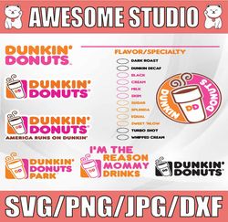 Dunkin' Donuts bundle svg, Dunkin' Donuts Coffee Cup Inspired - SVG, Sport Svg, Logo Bundle Svg, Clipart