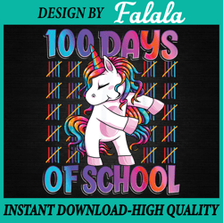 100 Days Of School Unicorn 100 Days Smarter 100th Day Png, 100th Day Of School Png, Digital Download