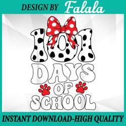 100 Days Of School Dalmatian Dog 100 Days Smarter Boys Girls Png, 100th Day Of School Png, Digital Download