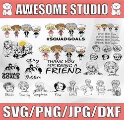 Golden Girls Bundle SVG,png,dxf, golden girls clipart, Sport Svg, Logo Bundle Svg, Clipart