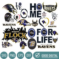 Baltimore Ravens Svg Bundle, Baltimore Svg, R avens svg, Baltimore Ravens Football Teams Svg, Bundle Svg Files, NFL Team