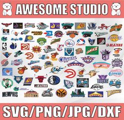 NBA Logo Bundle SVG, Nba Svg, Basketball svg, Sport Svg, Logo Bundle Svg, Clipart