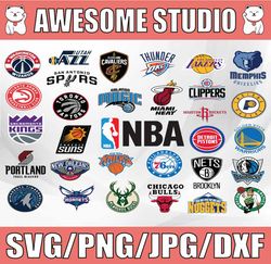 NBA Logo Bundle SVG, Nba Svg, Basketball svg, Sport Svg, Logo Bundle Svg, Clipart