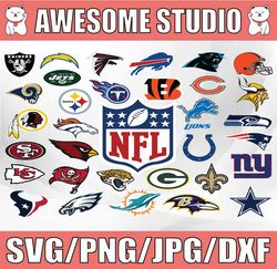 NFL Teams SVG Football Svg Nfl Svg All Nfl Teams Svg, Sport Svg, Logo Bundle Svg, Clipart