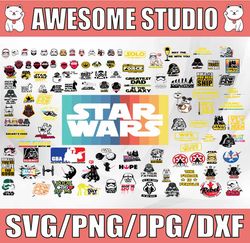Star Wars Svg, Star Wars Bundle svg, star Wars Characters svg, Logo Bundle Svg, Clipart