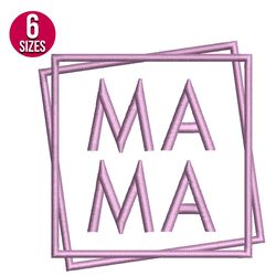 Mama embroidery design, Digital embroidery, Instant download