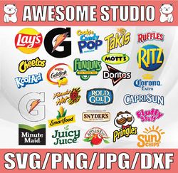 25 PNG images | Popular Chip and Juice Brand Logos Digital, Logo Bundle Svg, Clipart