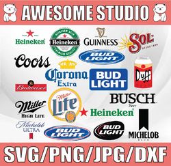 Beer Logos Bundle | SVG PNG EPS | Layered Vector File, Logo Bundle Svg, Clipart