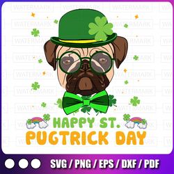 Happy Saint Pugtrick Day png - Funny St Patrick Day Pug png - St Patricks Day png - Irish png - Lucky png