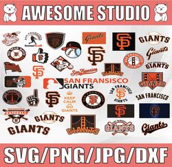 36 Files San Francisco Giants Svg, Cut Files, Baseball Clipart, Sport Svg, MLBG Svg, Clipart