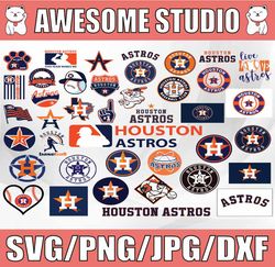 40 Files Houston Astros svg bundle, houston astros clipart, Sport Svg, MLBG Svg, Clipart