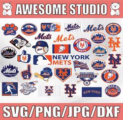 31 Files New York Mets svg, Baseball Clipart, Cricut NY Mets svg, Sport Svg, MLBG Svg, Clipart