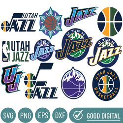 Utah Jazz svg, Sport svg, Basketball Team svg, NBA Teams Svg, Png, Dxf, Instant Download