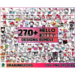 270 Sanrio SVG Files, Hello Kitty SVG Bundle, Hello Kitty Svg Bundle, Hello Kitty Svg File, Kitty Svg, Cat Svg, Cartoon