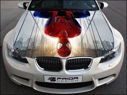 Vinyl Car Hood Wrap Full Color Graphics Decal Spider-Man Sticker 2