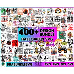 400 Halloween svg files for cricut, Halloween designs bundle in 4 formats, Horror Character, PNG, digital download, matc