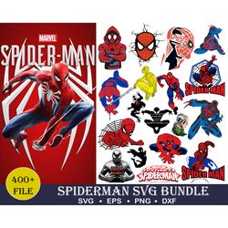 400 Spiderman svg. avenger svg, marvel bundle svg,eps,dxf,png Digital Dowload, High quality, Instant download