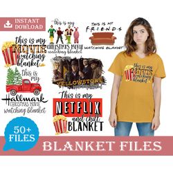50 Designs Netflix Blanket, Hallmark Blanket, Christmas Blanket, Movie Blanket Digital Design High Quality Instant Downl