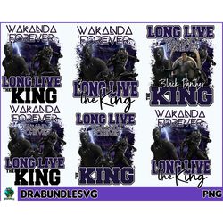 6 Black Panther PNG, Black Panther Print, Black Panther Sublimation, Black Panther Wakanda Forever Png Download, Clip Ar