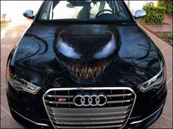 vinyl car hood wrap full color graphics decal venom sticker 2