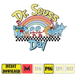 Dr. Suess Png, Dr. Suess Day, Sublimation Print, Teacher life png, Read across America, Dr. Seuss Day Png, Teacher png (