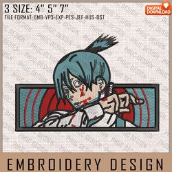 Aki Embroidery Files, Chainsaw Man, Anime Inspired Embroidery Design, Machine Embroidery Design
