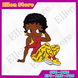 Steelers Betty Boop Leggy SVG Files for Cricut Sublimation Files